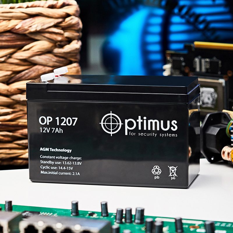 Аккумулятор свинцово-кислотный BT 1207, 12В, 7Ач, срок службы 3 года - Фото 2