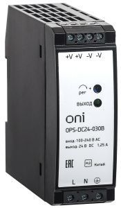 Блок питания OPS 220В AC/24В DC 1,25А 30Вт ONI OPS-DC24-030B