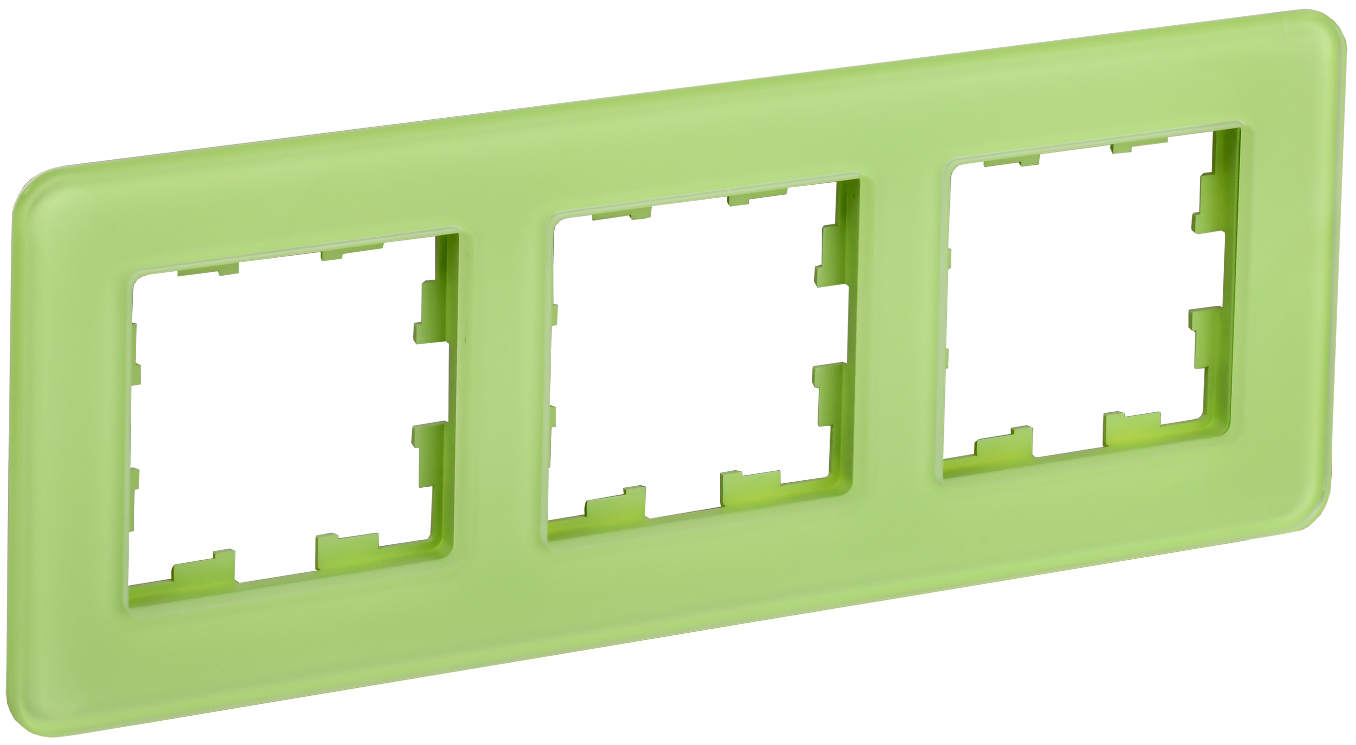 BRITE Рамка 3-местная РУ-3-2-Бр стекло эко грин RE IEK