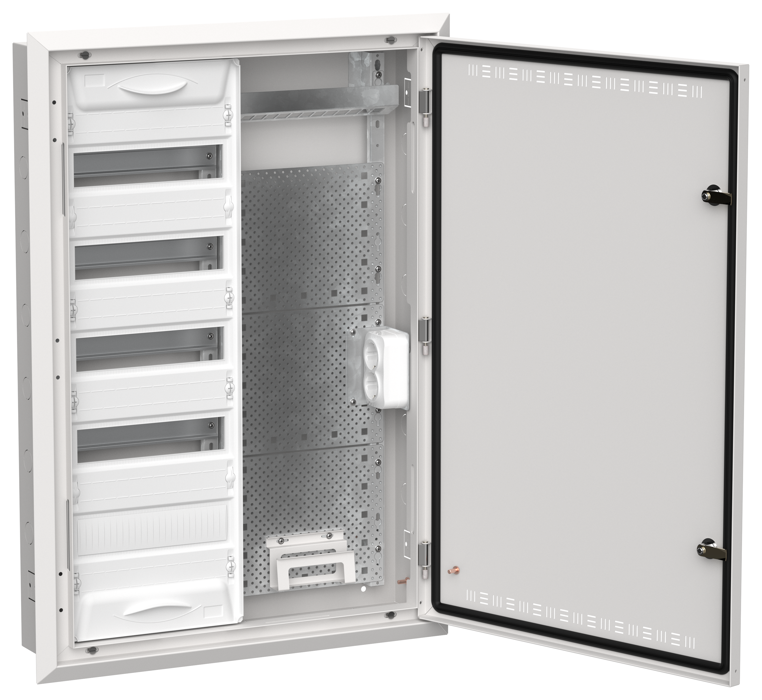 TITAN 5 Корпус комбинированный ЩРв-60 (2х60) 880х625х130мм IP30 белый IEK TI5-51-V-2X060-30