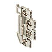 Колодка клеммная пружинная двойная JXB-ST-1.5 17.5А серая EKF plc-jxb-st-1.5-4-2