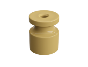Изолятор пластиковый для наружного монтажа витой электропроводки, D20х24мм, цвет - песочное  золото  GE30025-32-R10