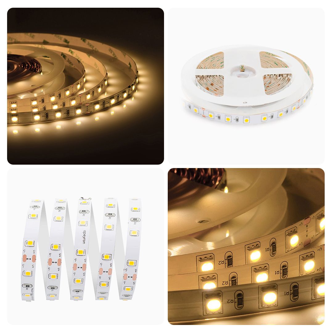 Светодиодная лента 24В, 14,4Вт/м, smd5050, 60д/м, IP20, 800Лм/м, ширина подложки 10мм, 5м, т/б, 3000 - Фото 8