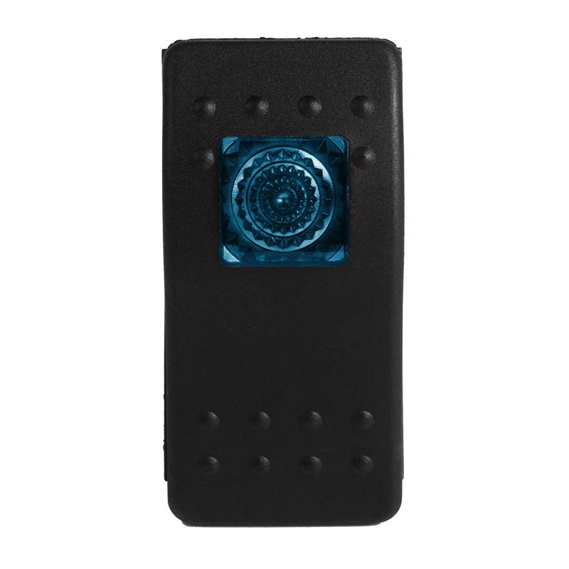 Выключатель клавишный 24V 35А (4с) ON-OFF синий с подсветкой  REXANT - Фото 3