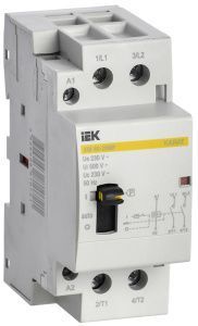 Контактор модульный с ручным управлением КМ40-20МР AC KARAT IEK MKK12-40-20
