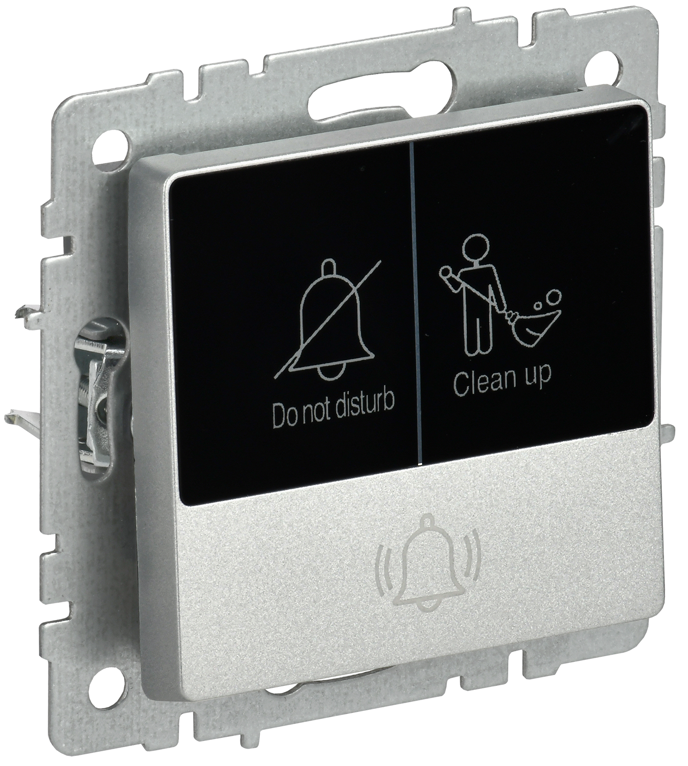 BRITE Кнопка звонка с индикацией для отелей 10А ВС10-1-9-БрА алюминий IEK BR-V14-2-10-K47