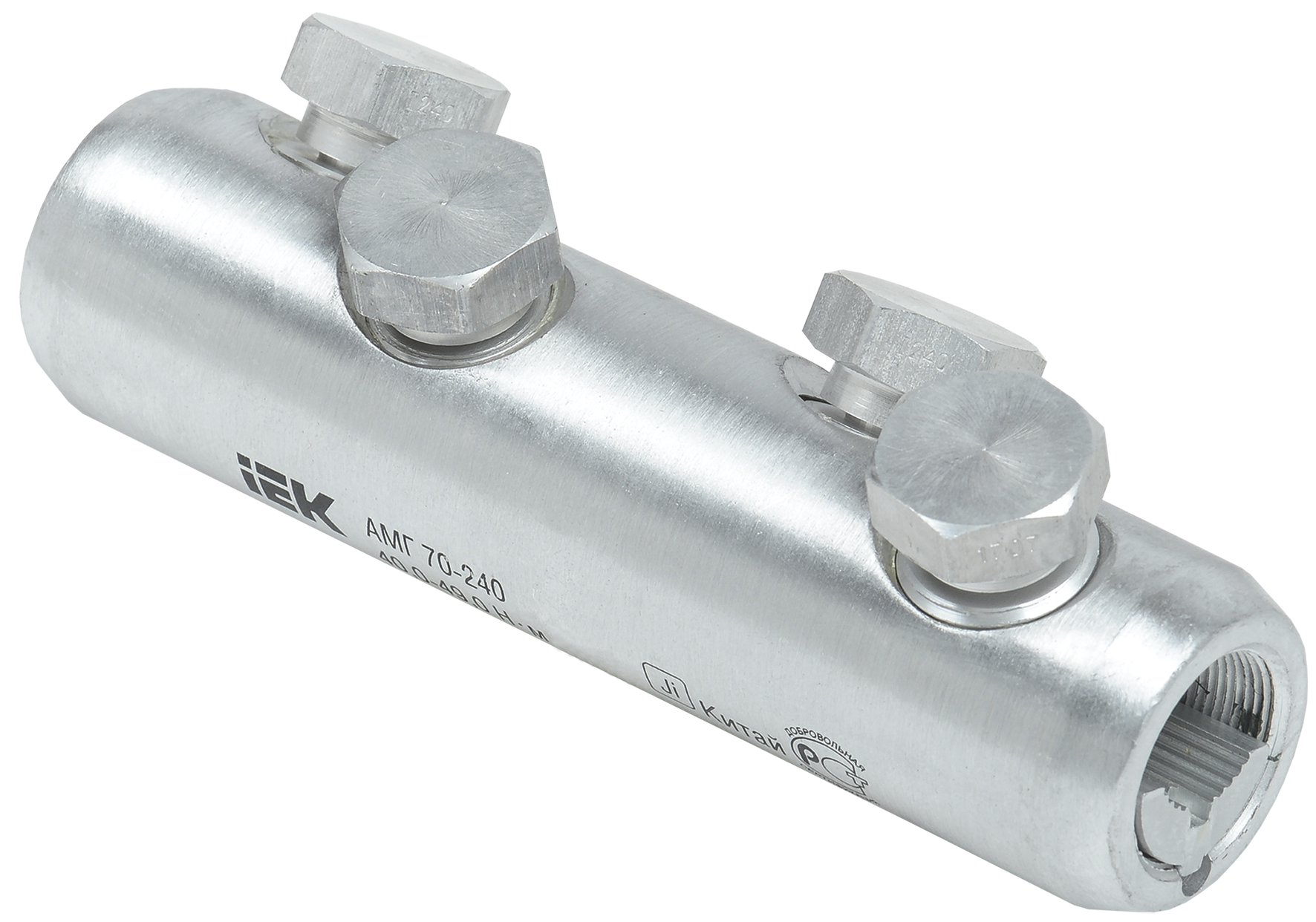 Алюминиевая механическая гильза со срывными болтами АМГ 70-240 IEK UZA-29-S70-S240-35