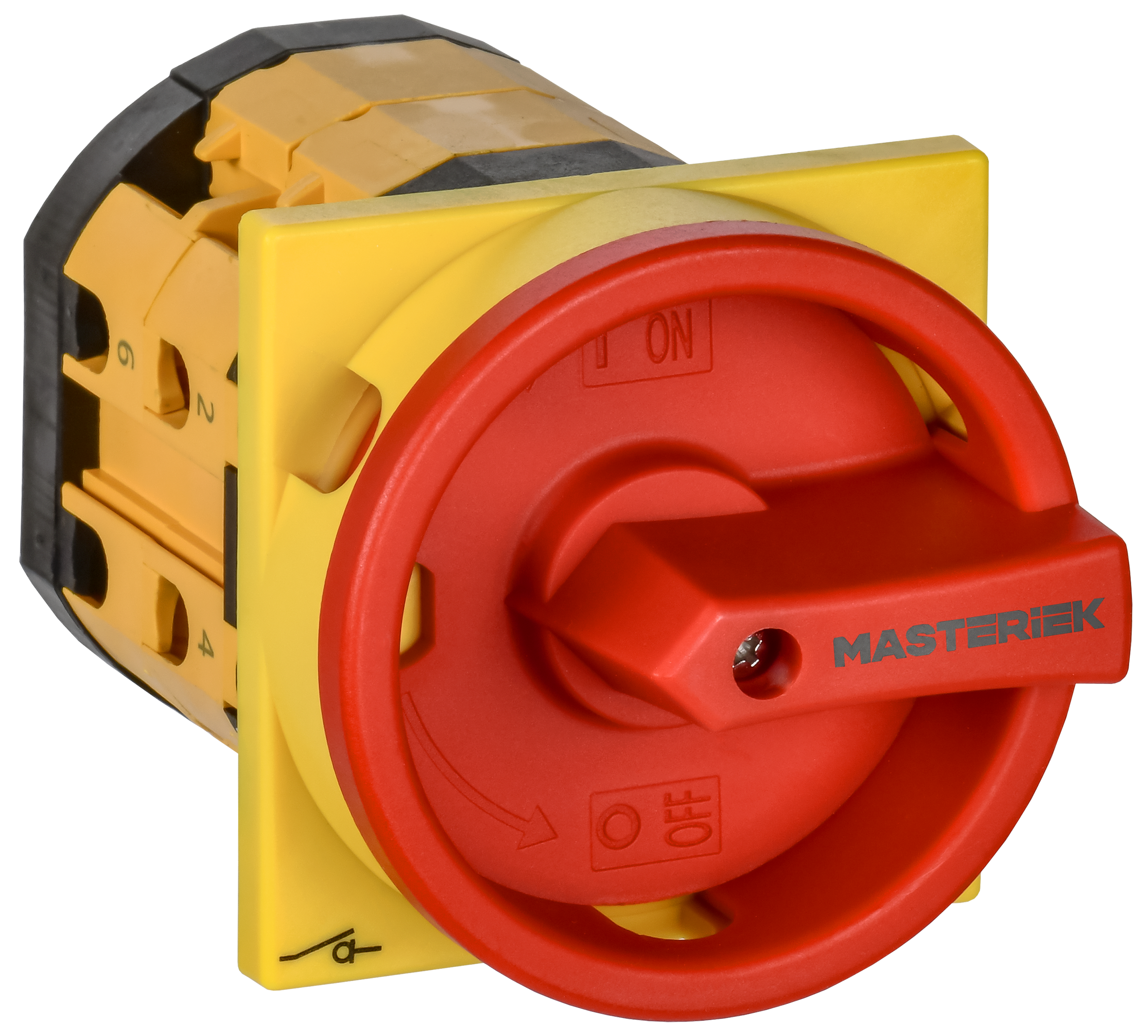 Переключатель кулачковый закрытая рукоятка аварийная 40А схема 10 IEK MI-CS12-040-010