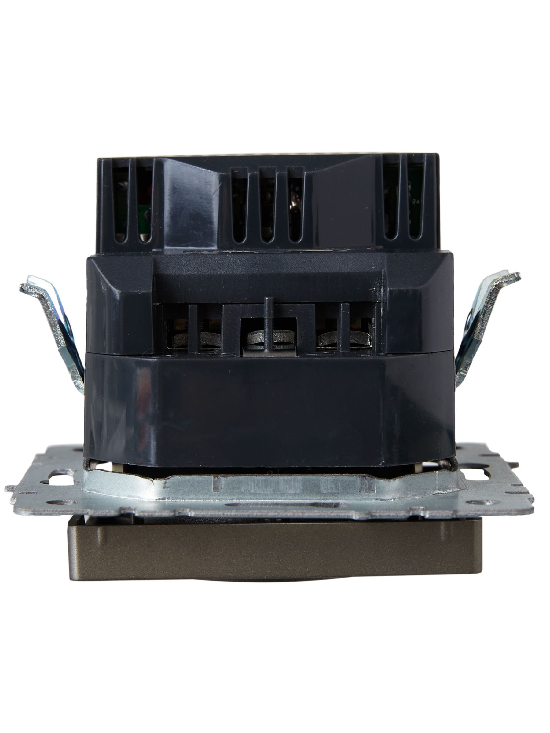 BRITE Розетка 1-местная с заземлением с защитными шторками 16А с USB A+A 5В 2,1А РЮш10-1-БрШ шампань IEK - Фото 5