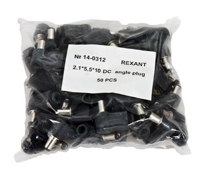 Разъем питания DC штекер 2,1х5,5мм угловой REXANT - Фото 3