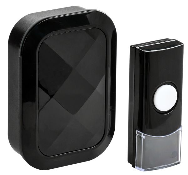 Звонок беспроводной ДЗБ3-36М (36 мелодий) черный IEK EZD21-03-AAA-K02