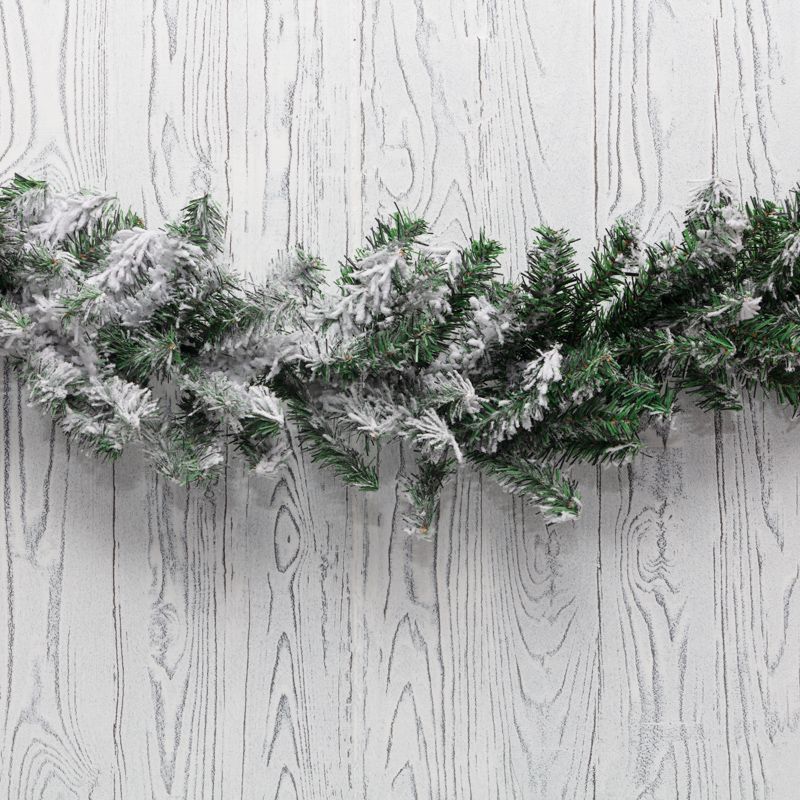 Заснеженный еловый шлейф NEON-NIGHT 2.7 м, Ø 26 см, ПВХ 307-122