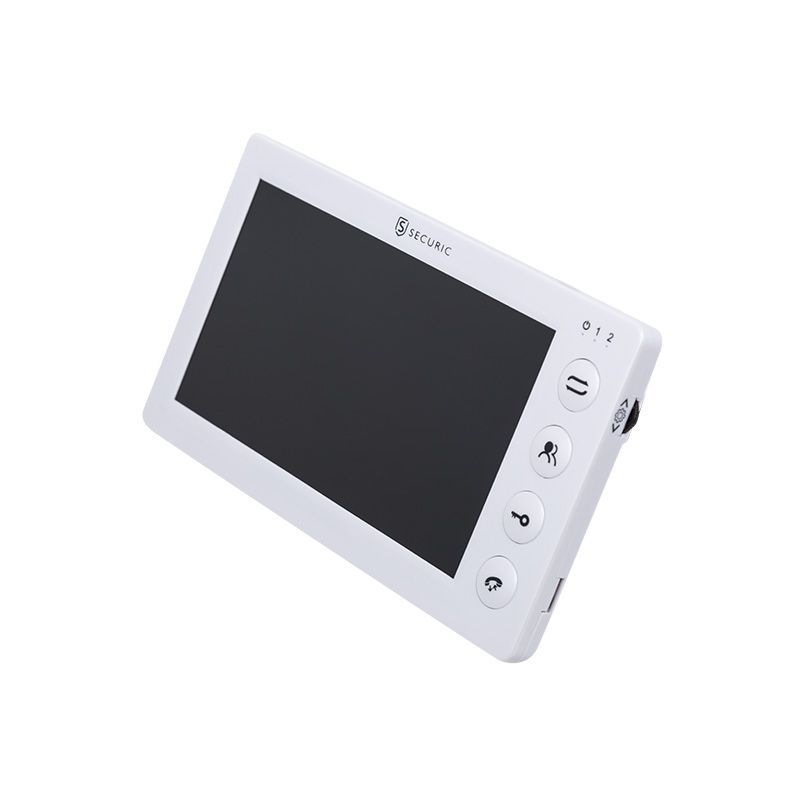 Цветной монитор  видеодомофона 7" формата AHD, с детектором движения, функцией фото- и  видеозаписи. Цвет белый  (модель AC-334) 45-0334