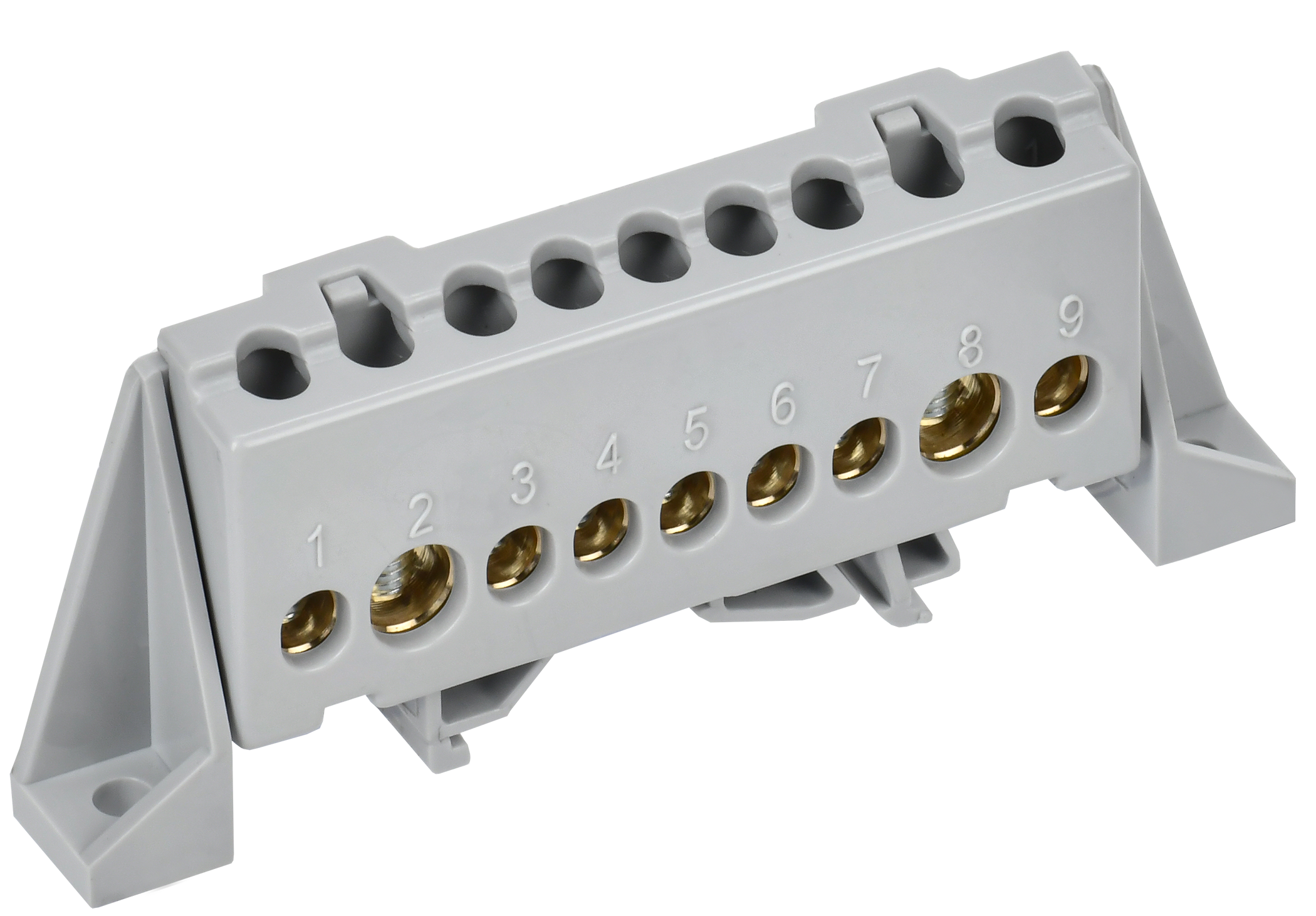 TEKFOR Шина L "фаза" в комбинированном DIN-изоляторе "Стойка" 8х12-9-Ср IEK TF-NN20-09-DP-K03