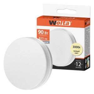 Лампа светодиодная "Таблетка-R75" 10Вт 825лм 3000К GX53 (100шт/уп) WOLTA 25Y75R10GX53