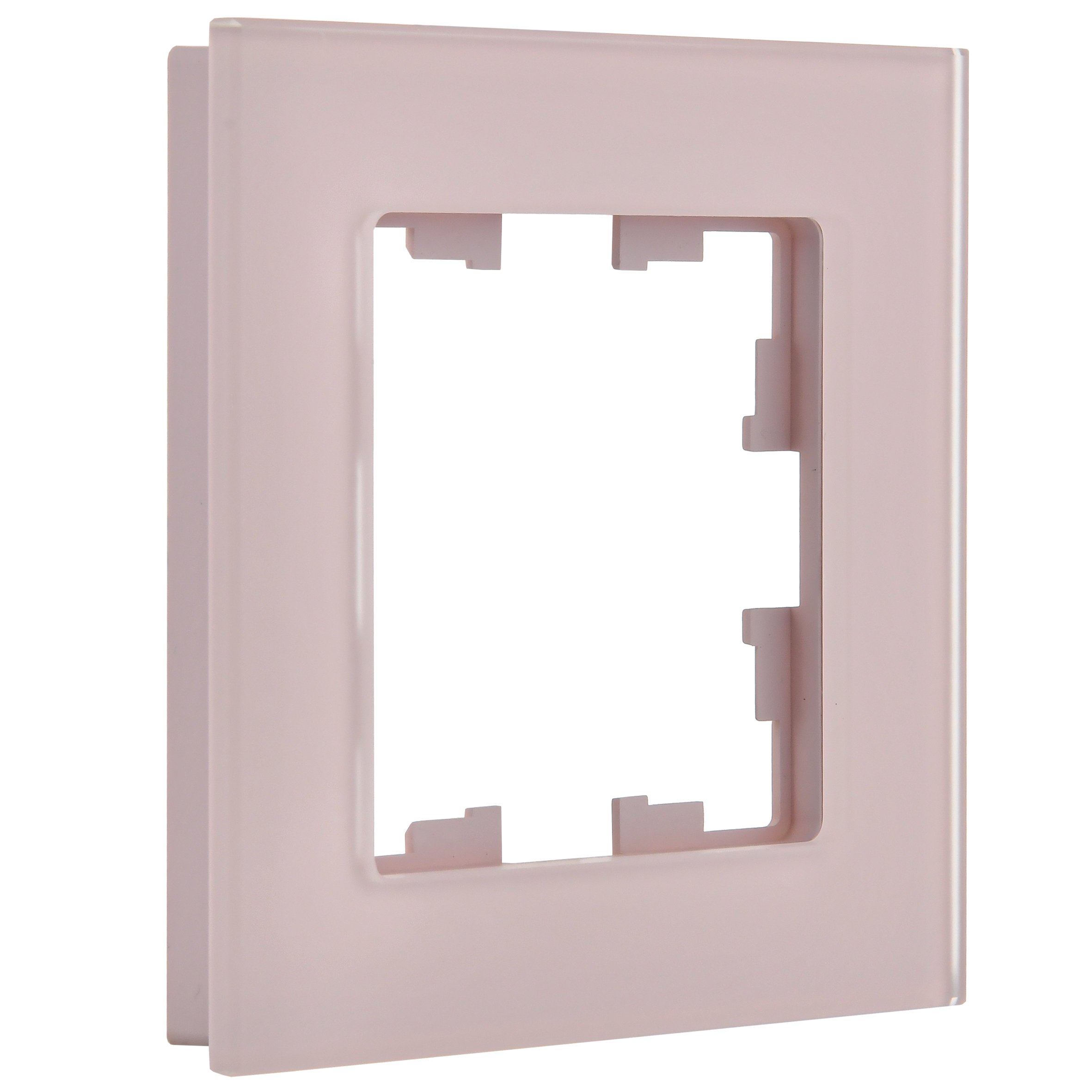BRITE Рамка 1-местная РУ-1-2-Бр стекло розовый матовый IEK - Фото 7