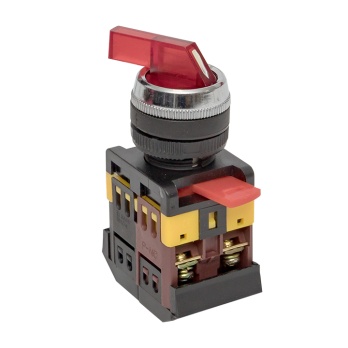 Переключатель ANLC-22 2P красный с подсветкой 380В NO+NC EKF