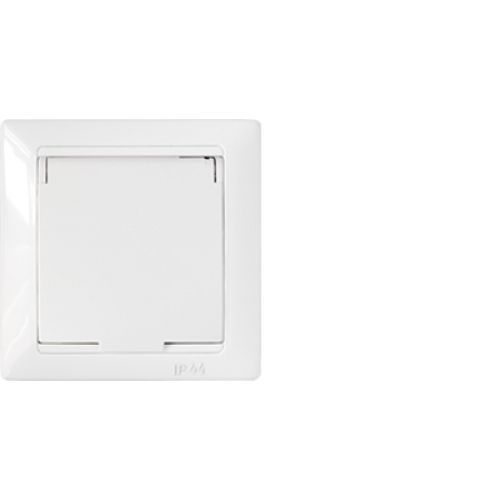 Розетка штепсельная брызгозащищенная с заземляющим контактом со шторками скрытой установки РС16-394