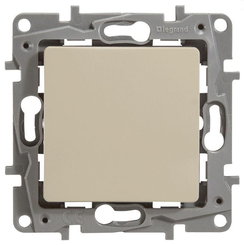 ETIKA Переключатель 1-клавишный схема 6 10АХ безвинтовые зажимы слоновая кость