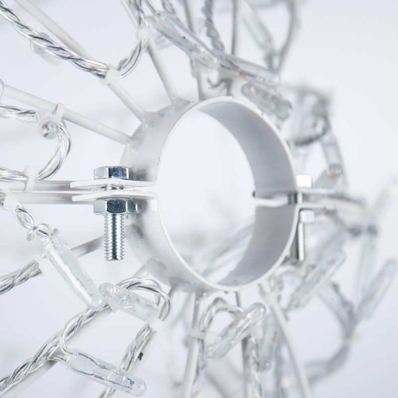 Светодиодная фигура Шар диаметр 80см 300 LED ТЕПЛЫЙ БЕЛЫЙ эффект мерцания 230В NEON-NIGHT - Фото 5