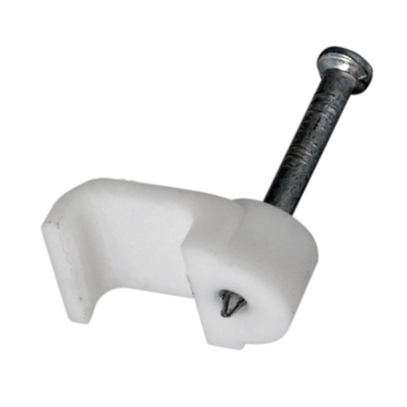 Крепеж кабеля плоский 8х3 мм, белый (20 шт/уп) REXANT 07-4207-20