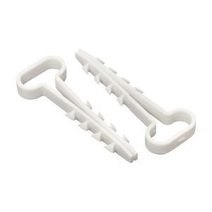 Дюбель-хомут (6х12 мм) для плоского кабеля белый (50 шт.) EKF plc-cd-6x12w