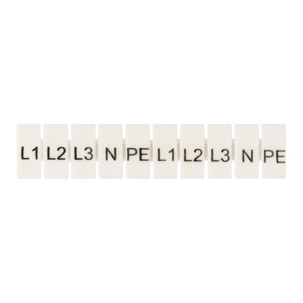 Маркеры для UT/ST/Push-in 4 с символами "L1, L2, L3, N, PE" (100 шт.) EKF