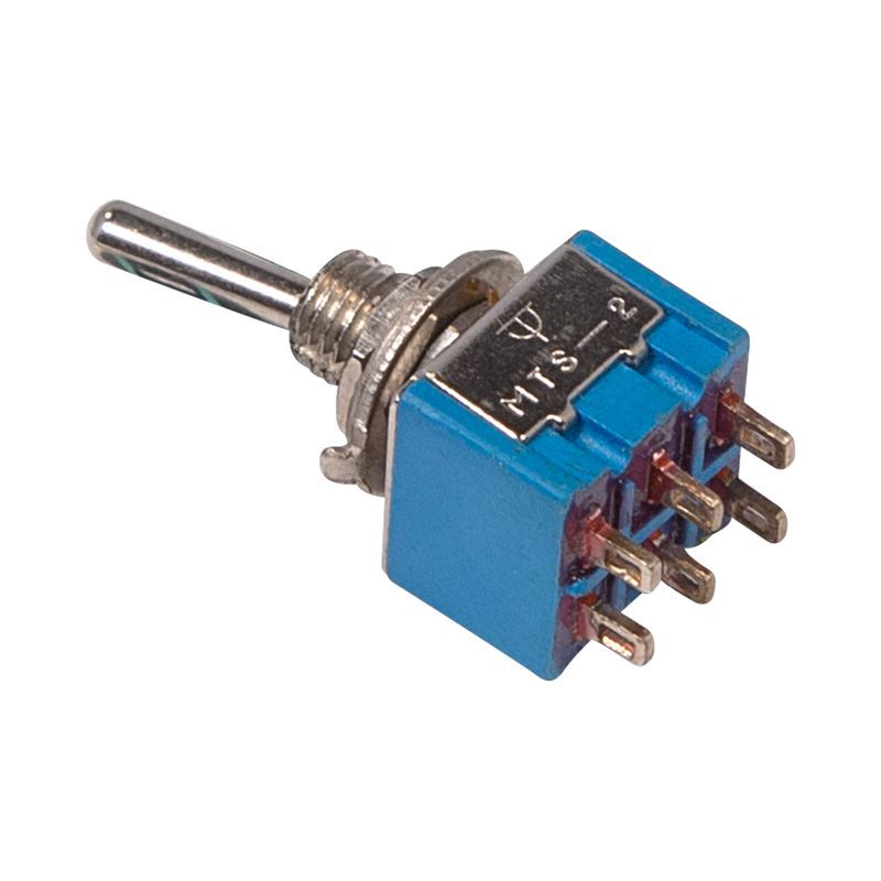 Тумблер 250V 3А (6c) ON-OFF-ON двухполюсный Micro (MTS-203) REXANT 36-4021