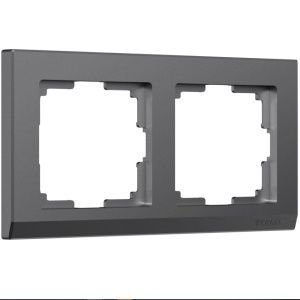 Рамка на 2 поста Stark (графит матовый),Werkel W0021864