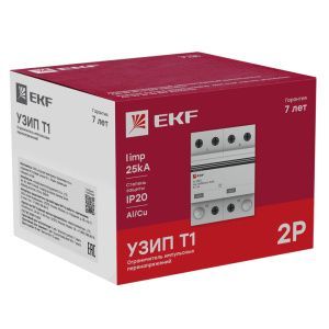 УЗИП Т1 Iimp 25kA (10/350μs) 2P EKF - Фото 3