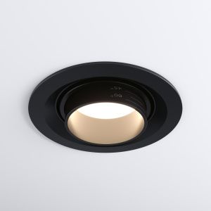 Светильник светодиодный встраиваемый с регулировкой угла освещения 9919 LED 10W 4200K черный Elektro a052458