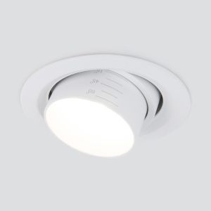 Светильник светодиодный встраиваемый с регулировкой угла освещения 9920 LED 15W 4200K белый Elektros a052463