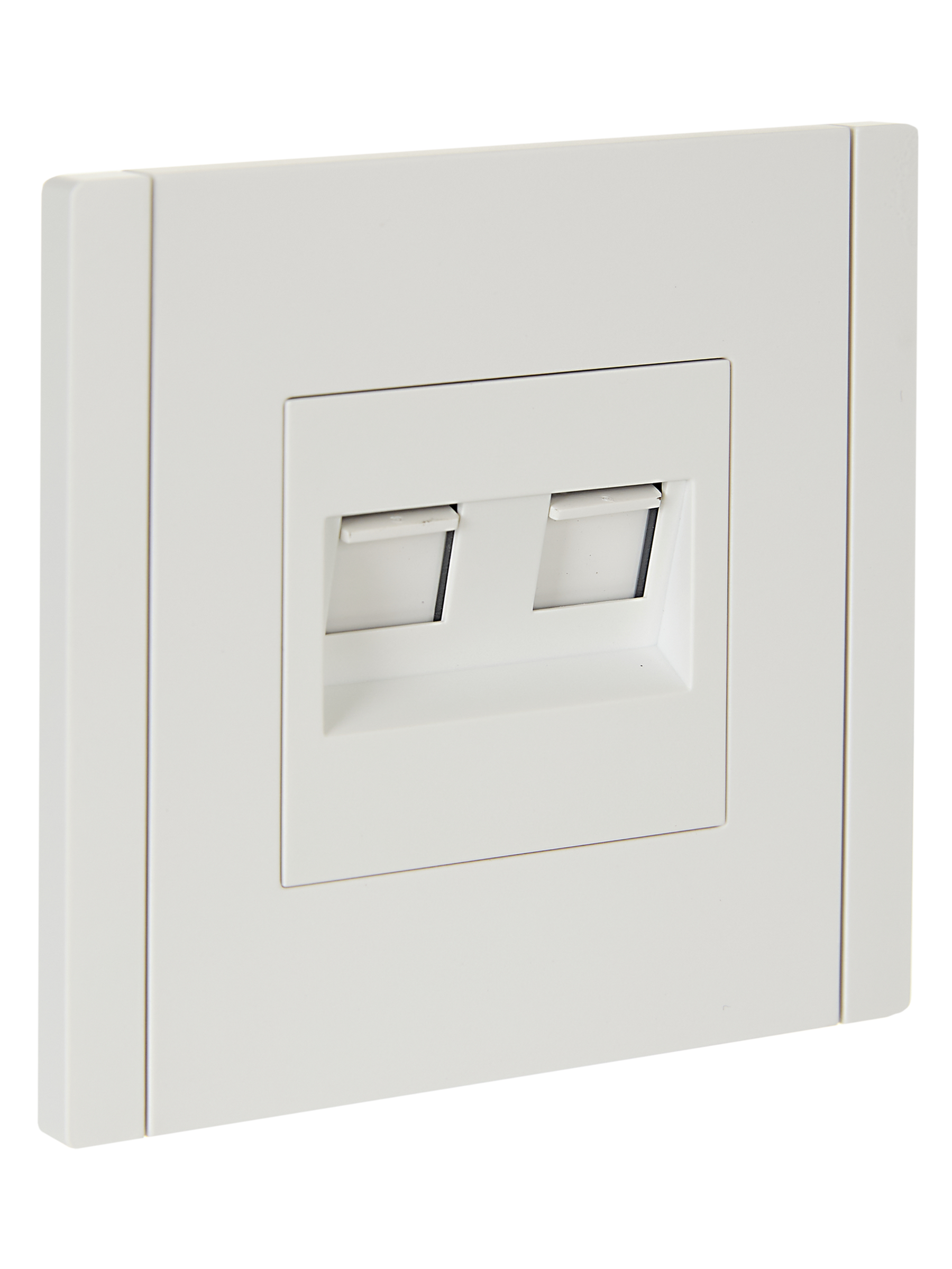 FORTE&PIANO Розетка компьютерная двойная RJ45 кат.6 FP234 белый IEK FP-K20-2-K01