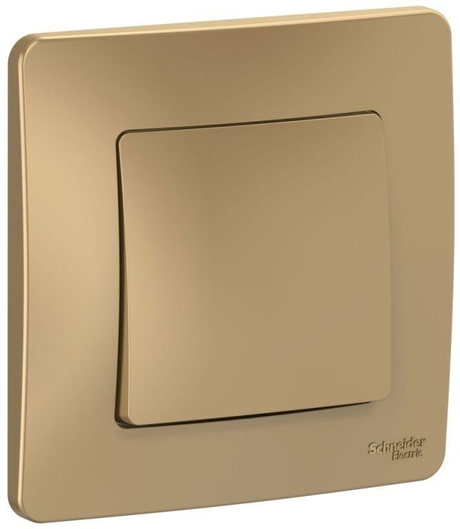 Выключатель 1-кл. СП Blanca 10А IP20 (сх. 1) 250В титан SE BLNVS010104