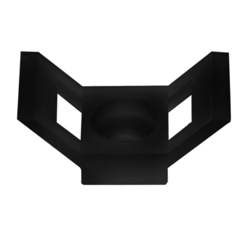 Площадка для крепления стяжки 29x15х5 мм, черная (100 шт/уп) REXANT 07-2105