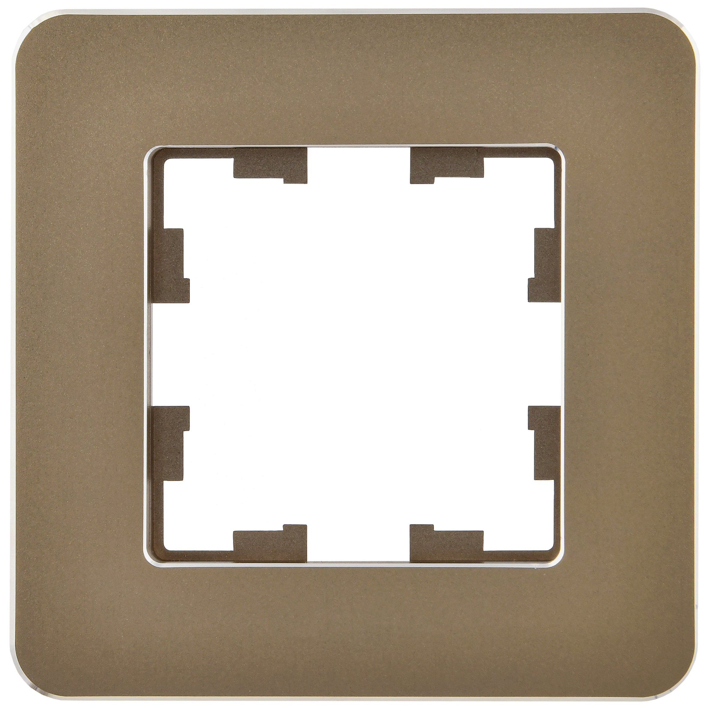 BRITE Рамка 1-местная РУ-1-1-Бр металл латунь RE IEK - Фото 6