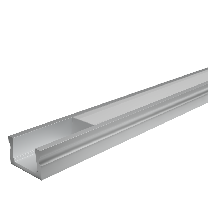 Профиль алюминиевый накладной WOLTA WAP-S-16/6/2000-A серый, 6х16х2000 мм готовый комплект WAP-S-16/6/2000-A