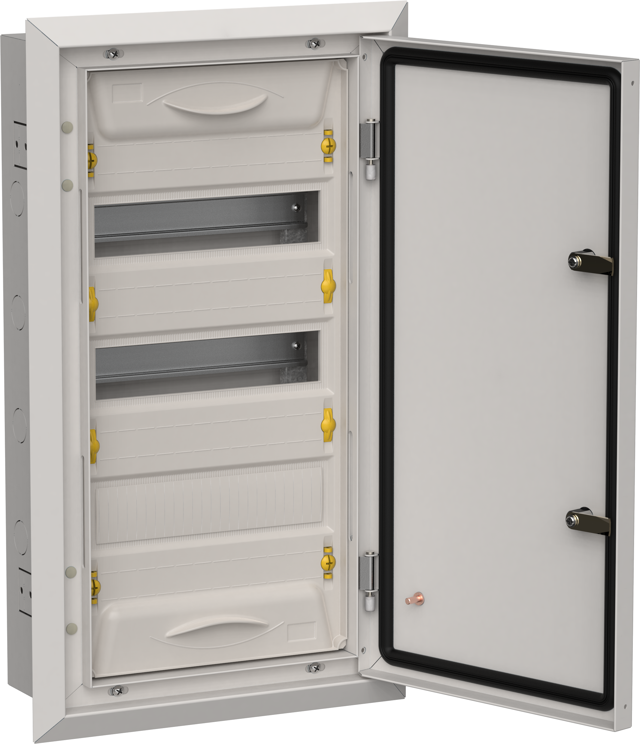 TITAN 5 Корпус металлический ЩРв-36 (1х36) 630х365х130мм IP31 серый (одна дверь) IEK TI5-50-V-036-31-7035