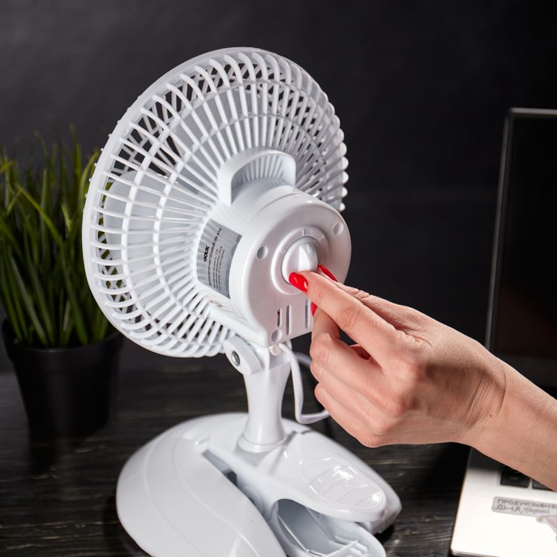 Вентилятор настольный DX-614 15 Вт, 220V, белый DUX - Фото 4