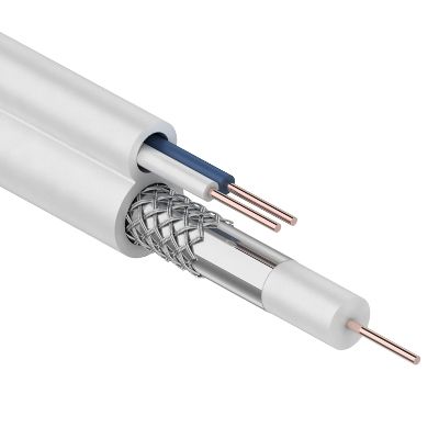 Кабель ККСВ-В+2х0,5 мм, 100 м, белый, REXANT 01-4001