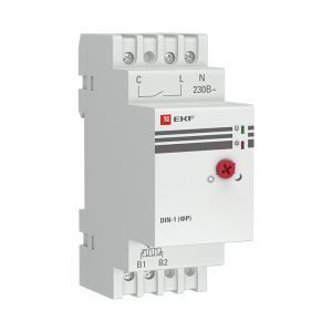 Фотореле на DIN-рейку с выносным датчиком (ФР) 2-100Лк 25А 3000Вт EKF