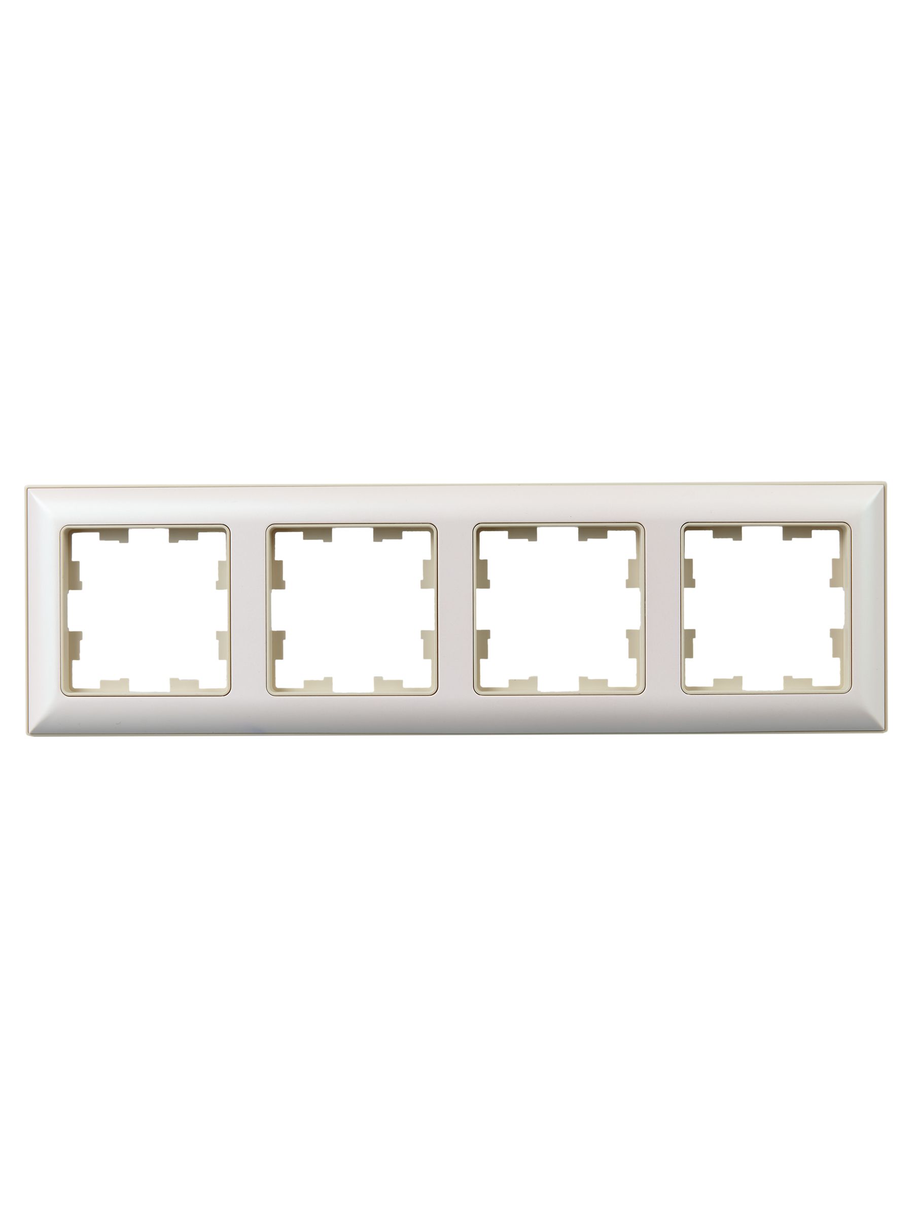 BRITE Рамка 4-местная РУ-4-Бр бежевый/жемчужный IEK - Фото 4