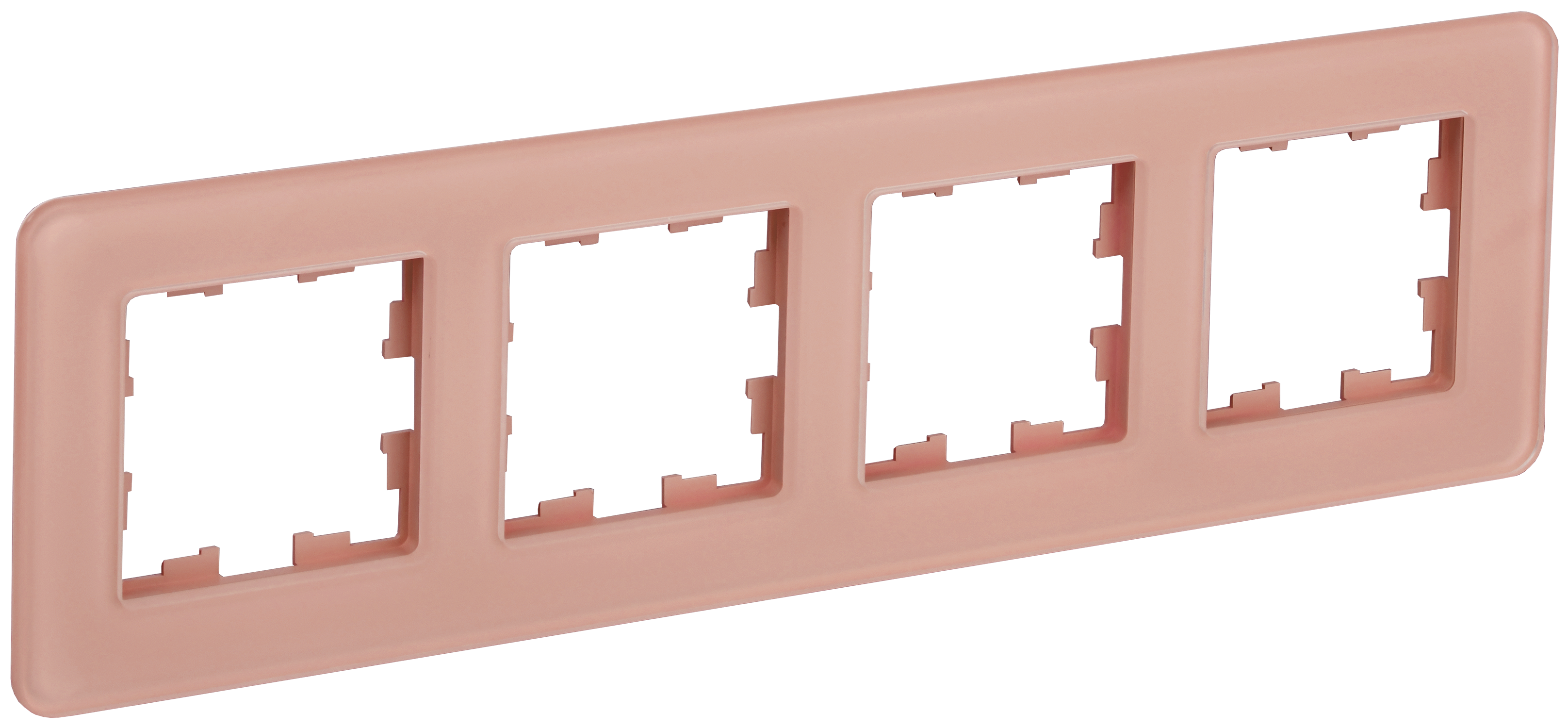 BRITE Рамка 4-местная РУ-4-2-Бр стекло дымчатый RE IEK