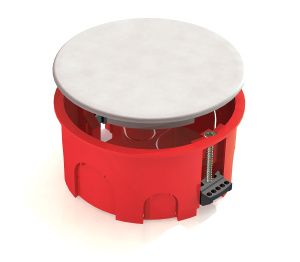 Коробка распределительная D80х40мм ГИПС с пластиковыми зажимами (175шт) GE41025