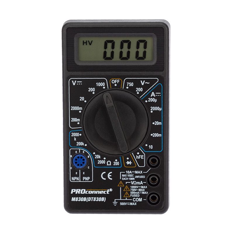 Портативный мультиметр M830B (DT830B) PROconnect 13-3011