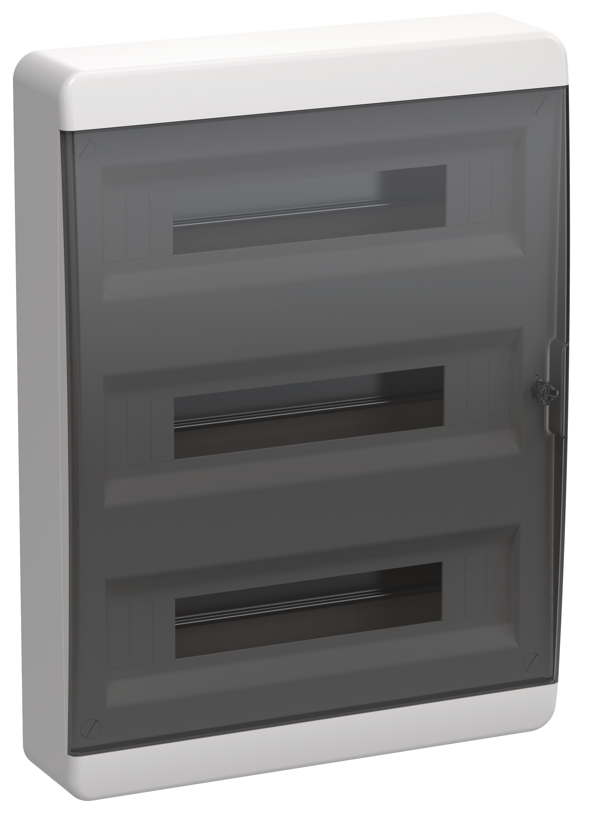 TEKFOR Корпус пластиковый ЩРН-П-54 IP41 черная прозрачная дверь IEK TF5-KP12-N-54-41-K01-K03