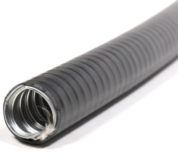 Металлорукав в пвх изоляции МПГ нг HF  38  (20 м/уп.) черный ГОФРОМАТИК (ЗЭТАРУС)