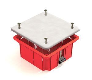 Коробка распределительная 92х92х45мм ГИПС с пластиковыми зажимами (126шт) GE41022