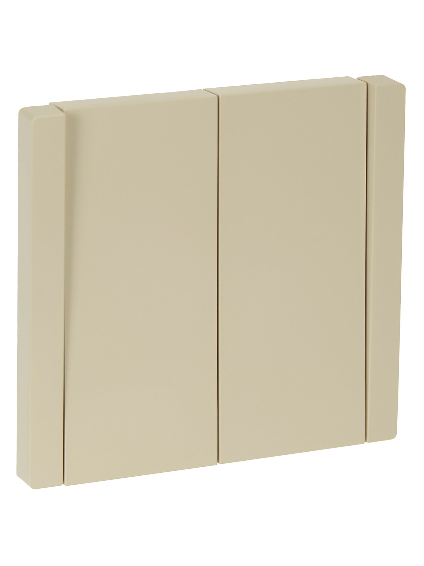 FORTE&PIANO Выключатель 2-клавишный проходной 10А FP407 ваниль IEK FP-V22-0-10-1-K10