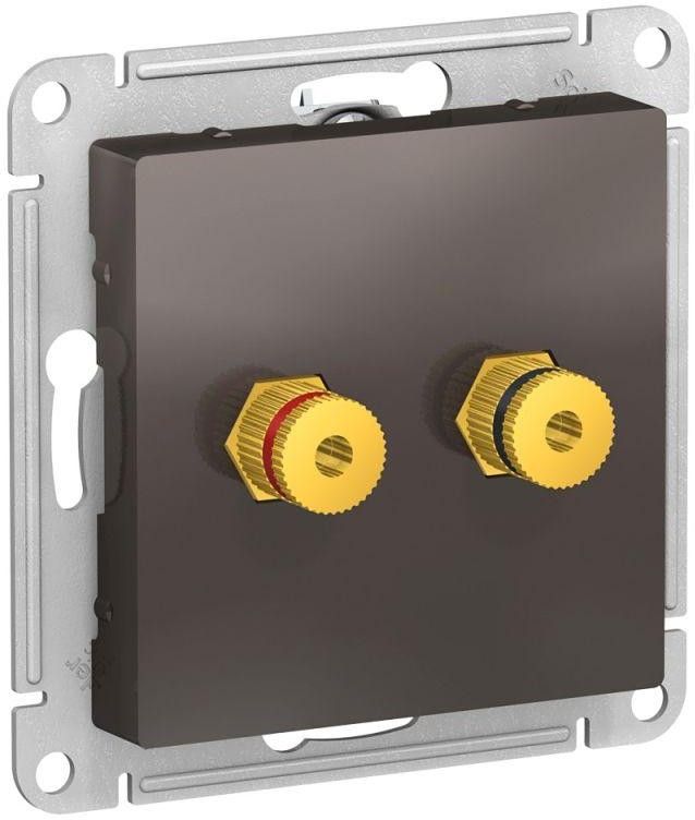 Розетка аудио 2-м AtlasDesign мокко SE ATN000687